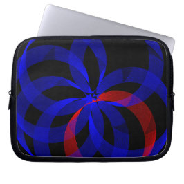 Rote, drehende Akzent-Geometrie-Elektronik-Tasche Laptopschutzhülle