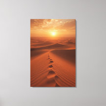 Rote Düne Horizont – Sonnig Path Canvas Druck