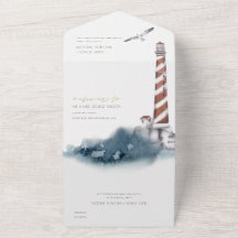 ROTE DUSKY BLAUE LIGHTHOUSE MEER WASSERFARBE