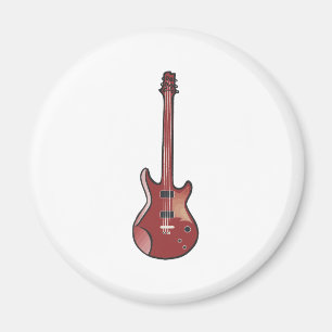 Rote E-Gitarre Magnet