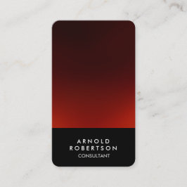 Rote Ecke Schwarz Rote Elegante Business Card Visitenkarte