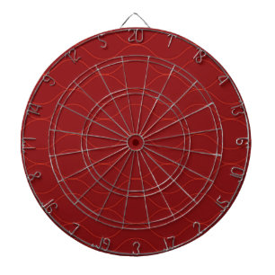 Rote, einfache, elegante, coole Wave Abstraktion A Dartscheibe
