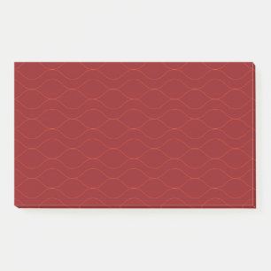 Rote, einfache, elegante, coole Wave Abstraktion A Post-it Klebezettel