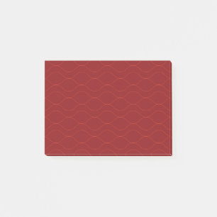 Rote, einfache, elegante, coole Wave Abstraktion A Post-it Klebezettel