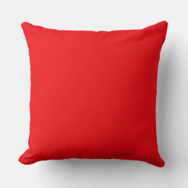 Rote Einzelfarbe, Modern, Trendig, Einfach Kissen