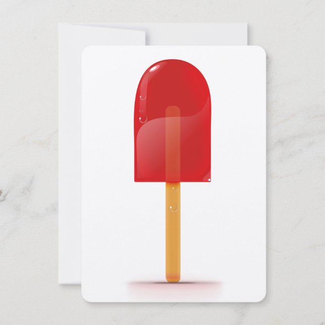 Rote Eis-Lutscher (Vorderseite)