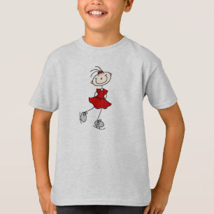 Rote Eisläuferin T-Shirts und Geschenke