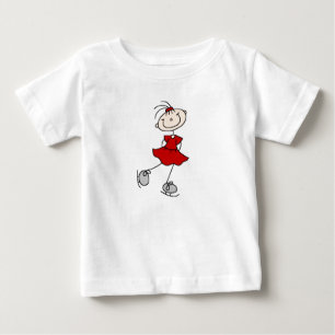Rote Eisläuferin T-Shirts und Geschenke