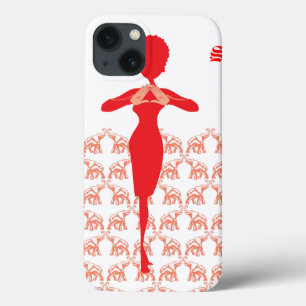 Rote Elefant iPad Abdeckung iPhone 13 Hülle