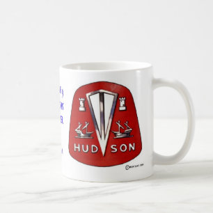 Rote Emblem-Tasse des Hudsons Tasse
