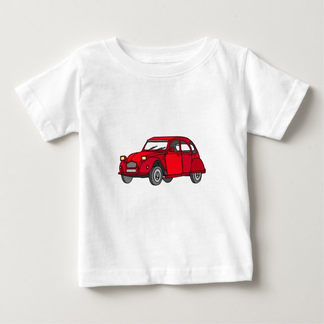 Rote Ente (2CV) Baby T-shirt (Vorderseite)