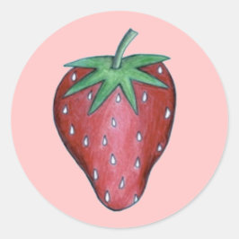 Rote Erdbeere Erdbeeren Früchte Berry Stickers