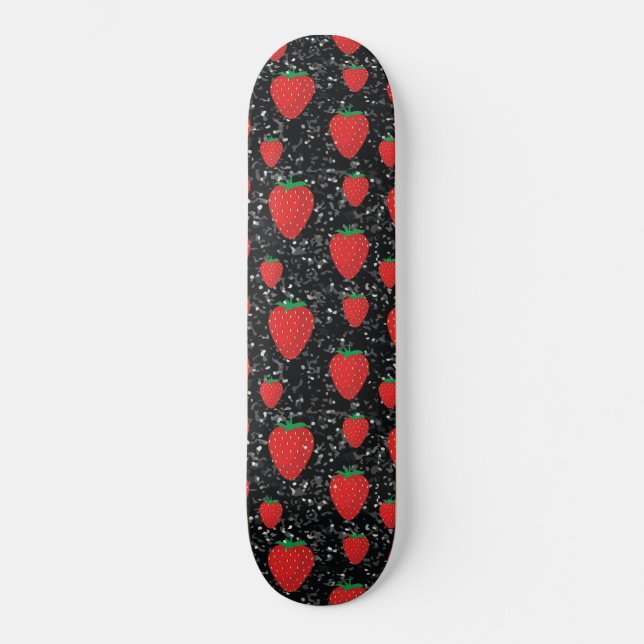 Rote Erdbeere Frucht Liebhaber Sweet Berries Elega Skateboard (Vorderseite)