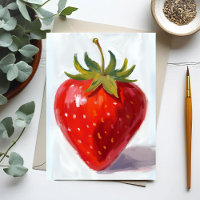 Rote Erdbeere Früchte Aquarellmalerei