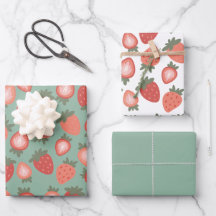 Rote Erdbeere Nahtloses Muster