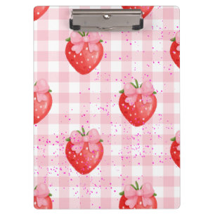 ROTE ERDBEEREN KLEMMBRETT