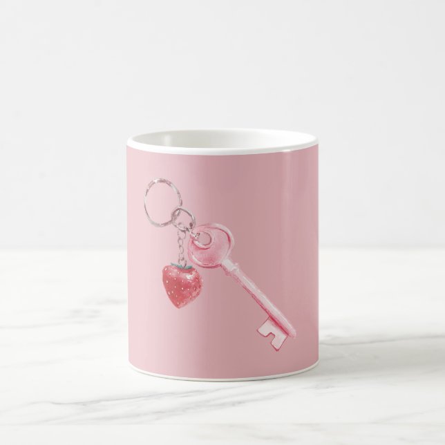 Rote Erdbeertaste Kaffeetasse (Mittel)