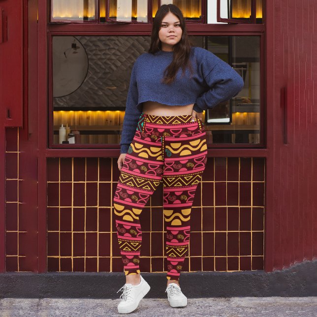 rote ethnische Azteke Leggings (Von Creator hochgeladen)