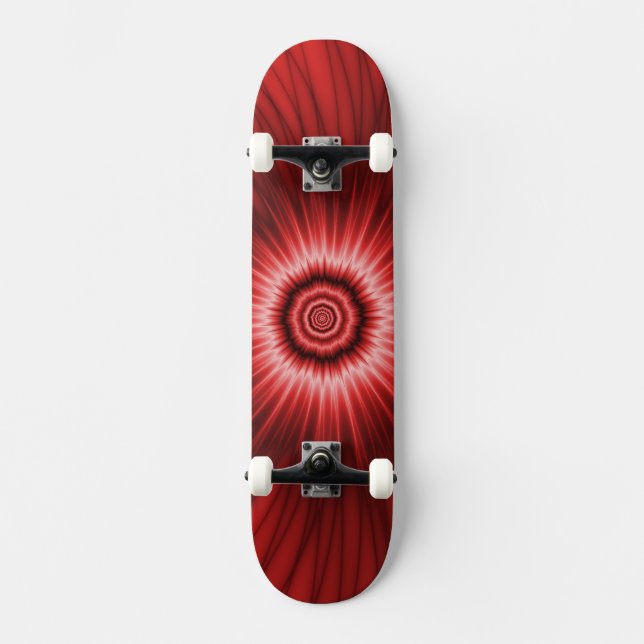Rote Explosion auf dem Skateboard (Vorderseite)