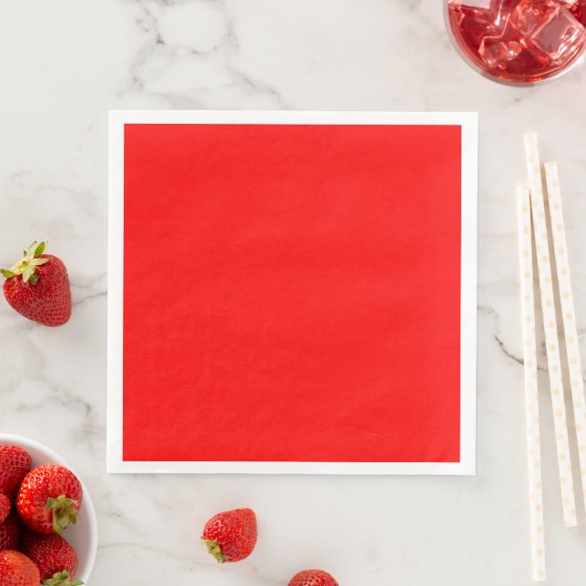 Rote Farbe | Classic | elegant | Trendy Serviette (Beispiel)