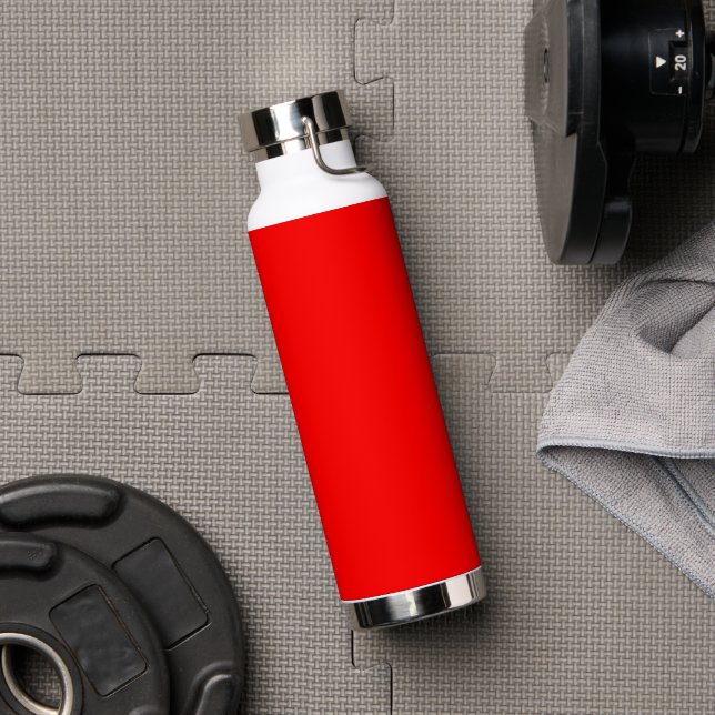 Rote Farbe | Classic | elegant | Trendy Trinkflasche (Fitnessstudio)