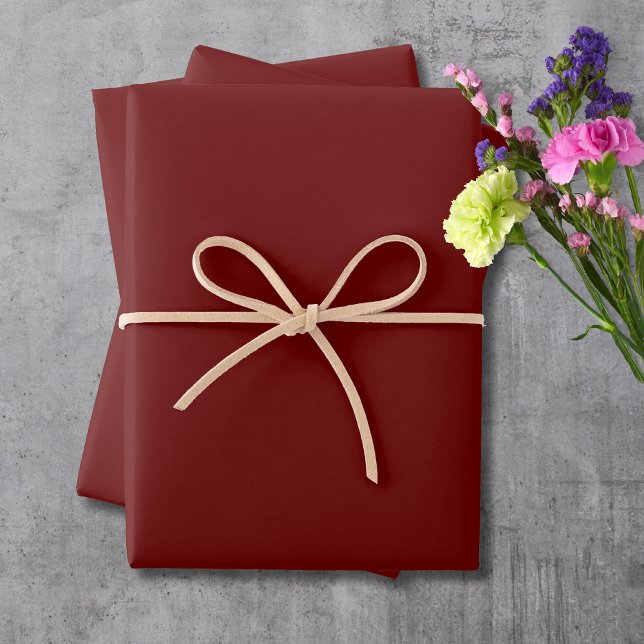 Rote Farbe des Blutes | Classic | elegant Geschenkpapier Set (Von Creator hochgeladen)
