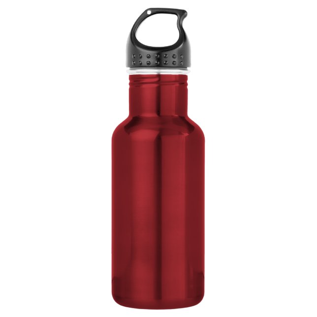 Rote Farbe Edelstahlflasche (Vorderseite)