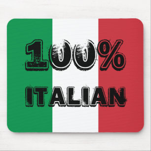 Rote Farbe Grün 100% Italienisch Mousepad