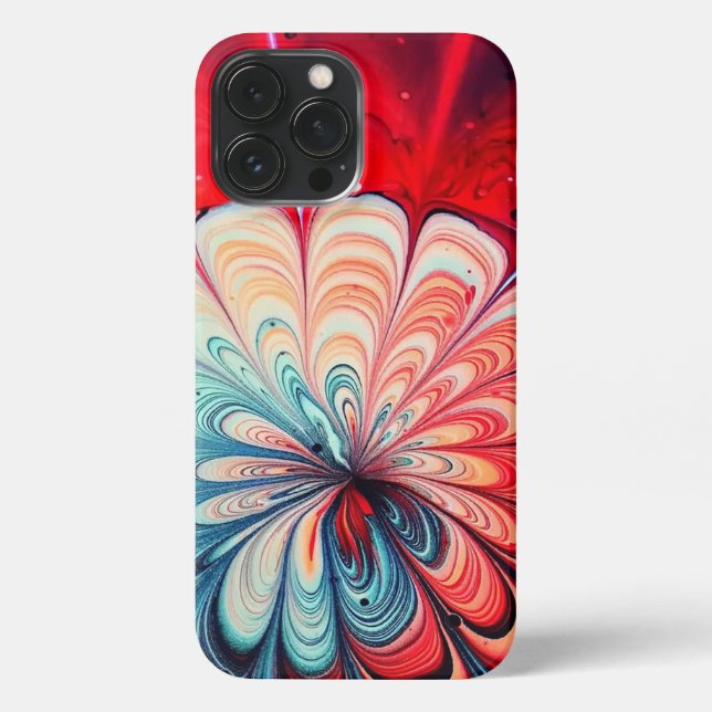 Rote Farbe iPhone Hülle (Rückseite)