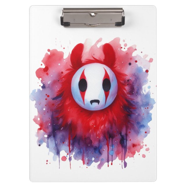 Rote Farbe Klemmbrett (Vorderseite)