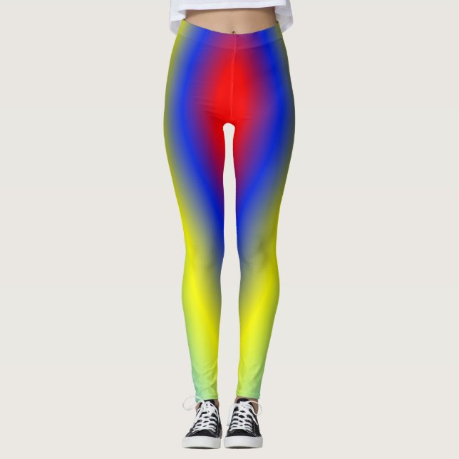 Rote Farbe  Leggings (Vorderseite)