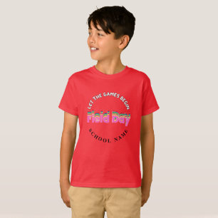 Rote Farbe Team Cheke Squad T-Shirt