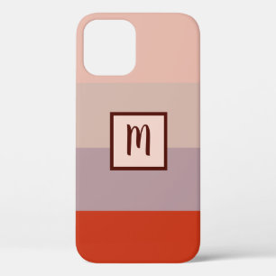 Rote Farbpalette Einfache Stripte Elegant Case-Mate iPhone Hülle
