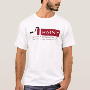Rote Farbwalze, Maler und Dekoratoranzeige T-Shirt