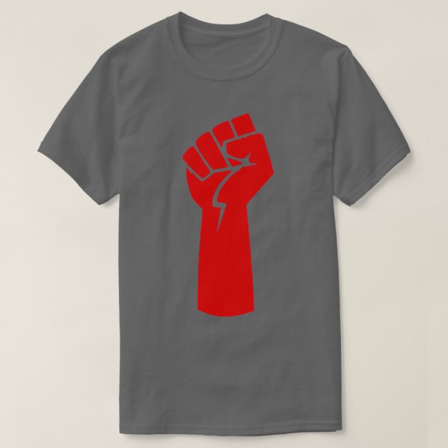 Rote Faust T-Shirt (Design vorne)