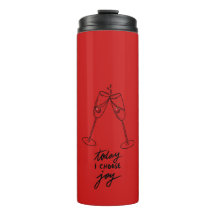 Rote Feierparty-Geschenk Champagner Toast Tumbler