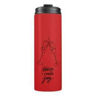Rote Feierparty-Geschenk Champagner Toast Tumbler Thermosbecher