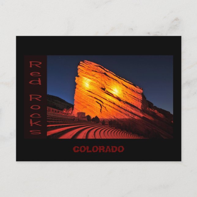 rote Felsen, COLORADO Postkarte (Vorderseite)