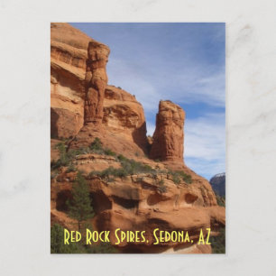 Rote Felsen-Helme, Sedona, AZ Postkarte