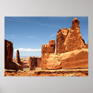 Rote Felsen im Nationalpark Arches Poster