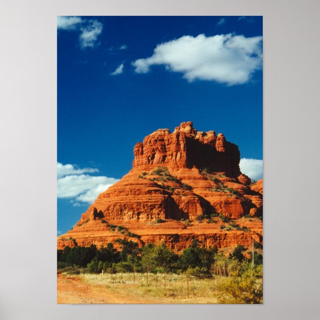 Rote Felsen in der Nähe von Sedona - Poster (Vorne)