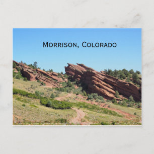 Rote Felsen in Morrison, Colorado Postkarte
