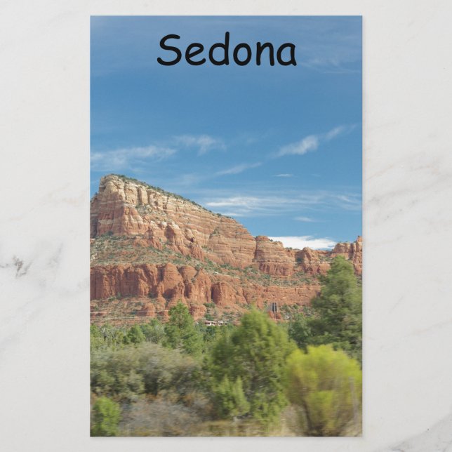 Rote Felsen in Sedona Briefpapier (Vorderseite)