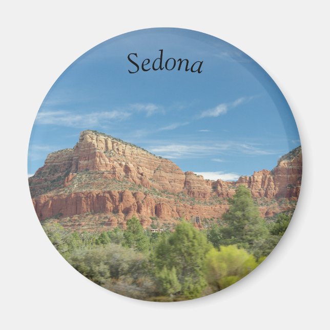 Rote Felsen in Sedona Magnet (Vorne)