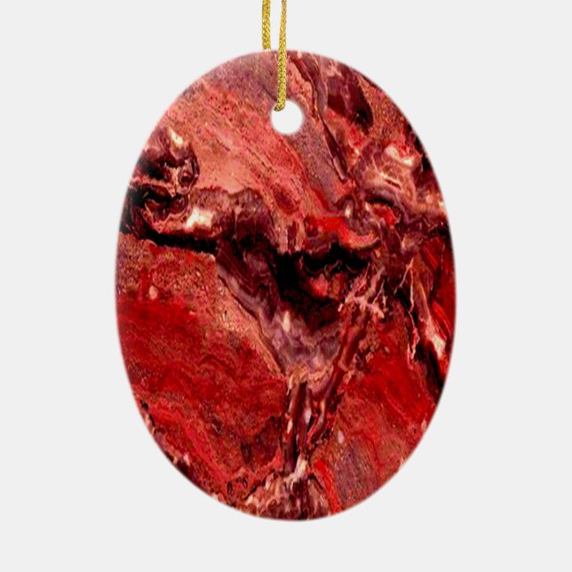 Rote Felsen, Mars Keramik Ornament (Hinten)