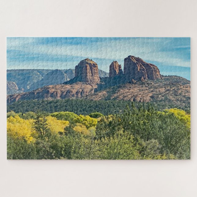 Rote Felsen Sedona Arizona Landschaft Landschaftli Puzzle (Horizontal)