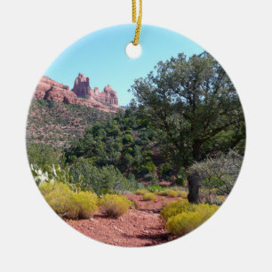 Rote Felsen und Cacti II in Sedona Arizona Keramik Ornament