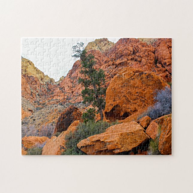 Rote Felsen und Canyons Utah. Puzzle (Horizontal)