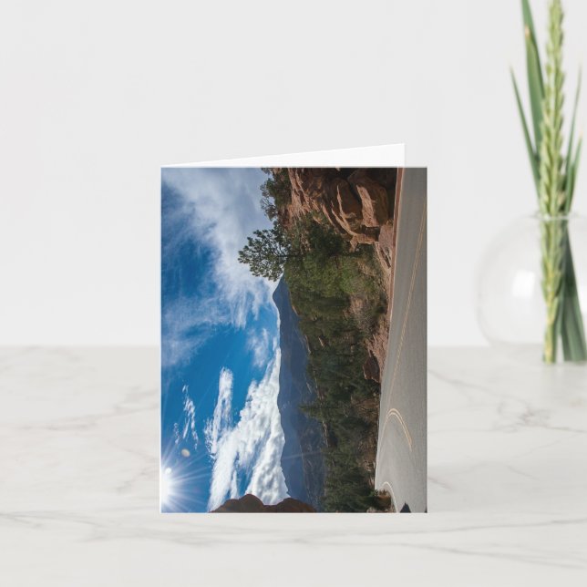 Rote Felsen und die Rocky Mountains Karte (Vorderseite)
