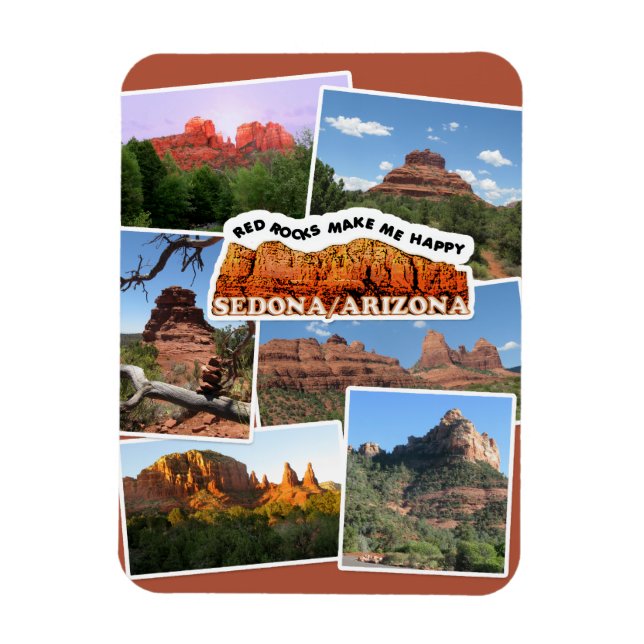 Rote Felsen von Sedona Magnet (Vertikal)